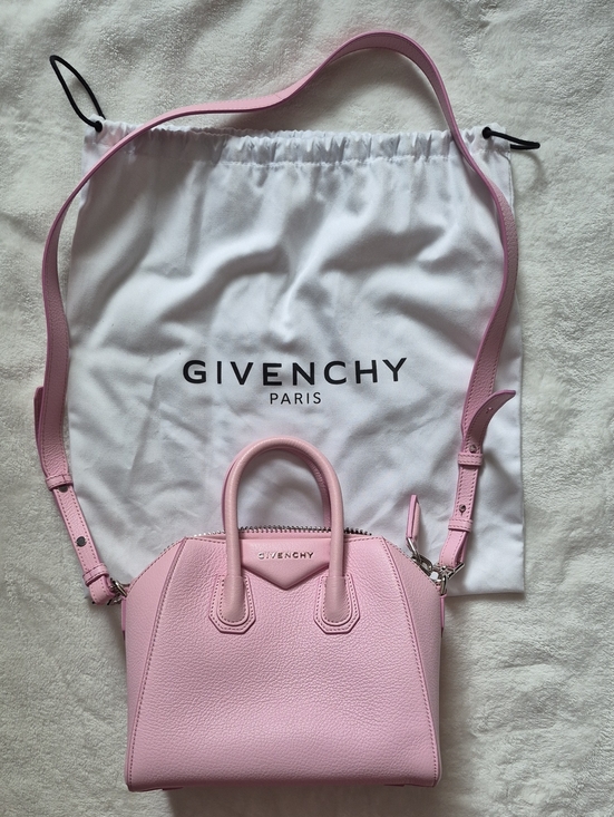 Givenchy Handbags - Givenchy Pink Pebbled Leather Mini Satchel